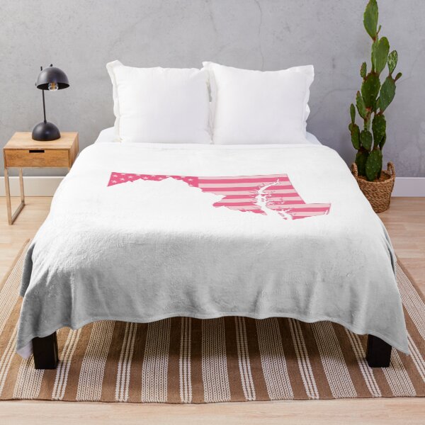 Item preview, Maryland State Pop Pink Stars & Stripes – Trendy Pink designed and sold by Paper Drip.