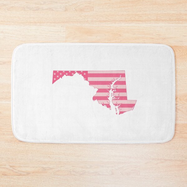 Item preview, Maryland State Pop Pink Stars & Stripes – Trendy Pink designed and sold by Paper Drip.