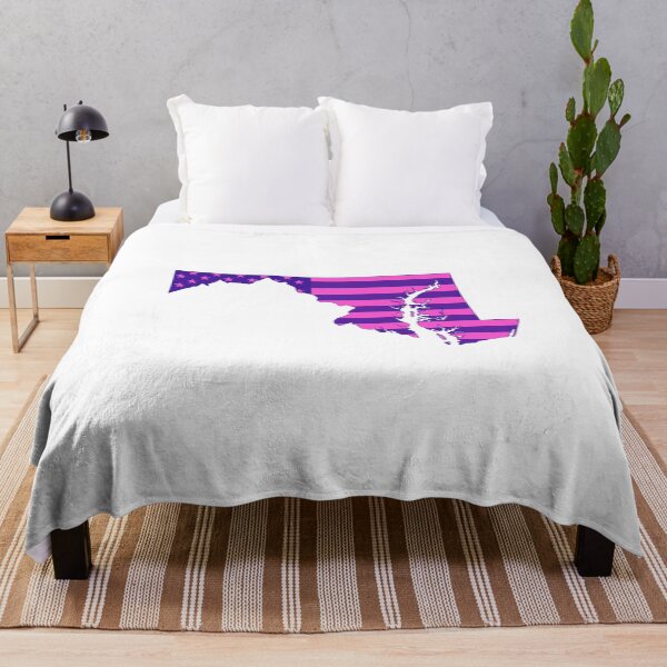 Item preview, Maryland Pop Pink State Flag – Modern Fun Colors designed and sold by Paper Drip.