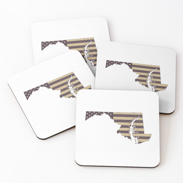 Item preview, Maryland State Vintage Stars & Stripes – Brown and Gold designed and sold by Paper Drip.
