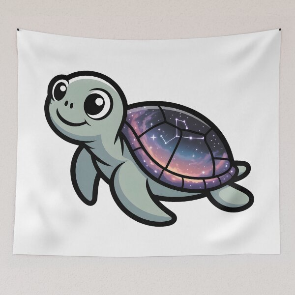 Item preview, Cute Cosmic Sea Turtle with Galaxy Shell designed and sold by Mr-wow.