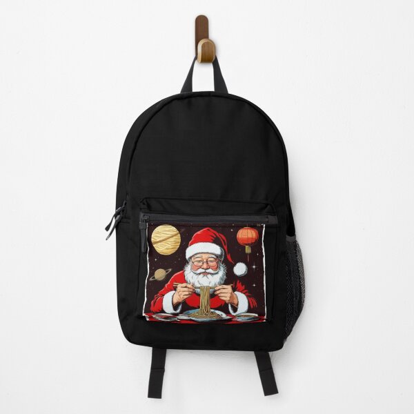 Item preview, Chinese Santa Eats Noodles. Santa Eats Ramen on Christmas. Cosmic Santa Eats Spaghetti designed and sold by PeasyEasy.