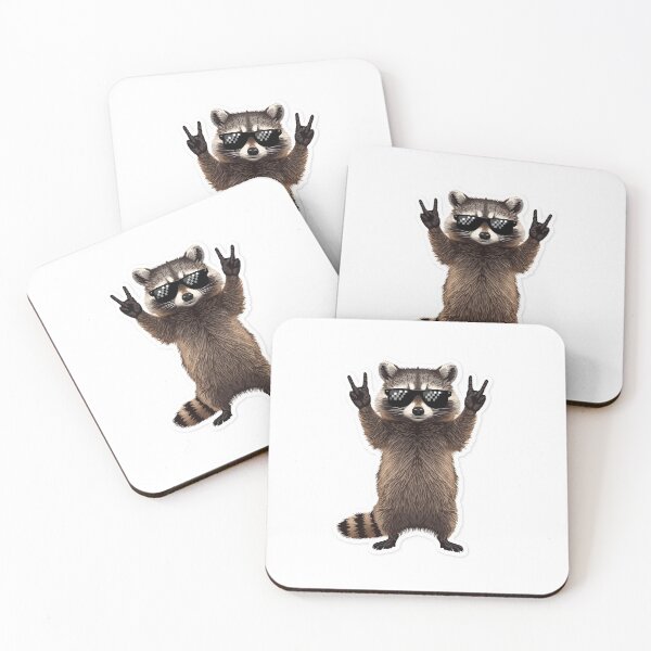 Item preview, Cool Raccoon Sticker designed and sold by EdgeFlow.