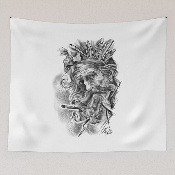 Item preview, Art Old Man Portrait designed and sold by BaleeArtShop.