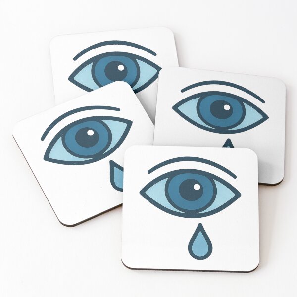 Item preview, Crying Blue Eye – Minimal Emotional Graphic Design for T-Shirts designed and sold by DarArtUs.