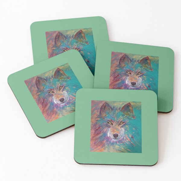 Item preview, Wolf in color portrait  designed and sold by Clint Smith.