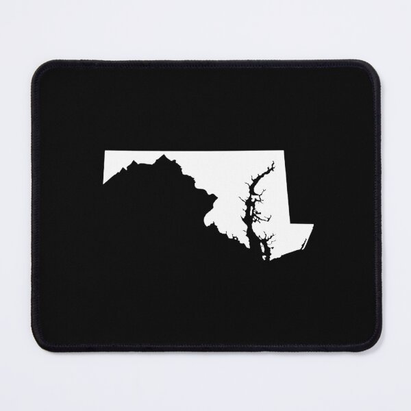 Item preview, Maryland Map Silhouette – Minimal White designed and sold by Paper Drip.