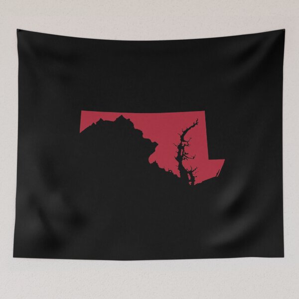Item preview, Maryland Map Silhouette – Minimal Red designed and sold by Paper Drip.