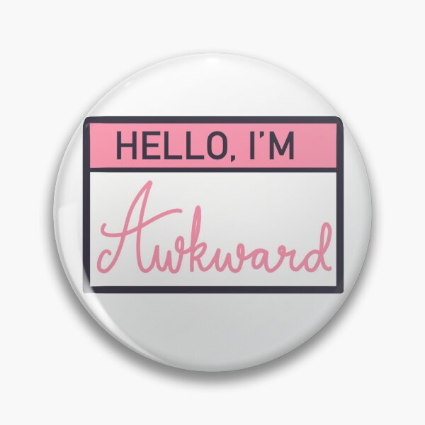 Item preview, Hello I’m Awkward | Fun Name Tag Design designed and sold by Aenemixx.