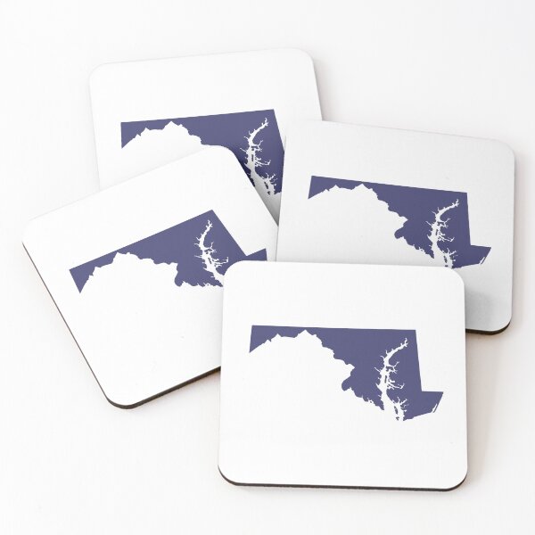 Item preview, Maryland Map Silhouette – Minimal Black and White designed and sold by Paper Drip.