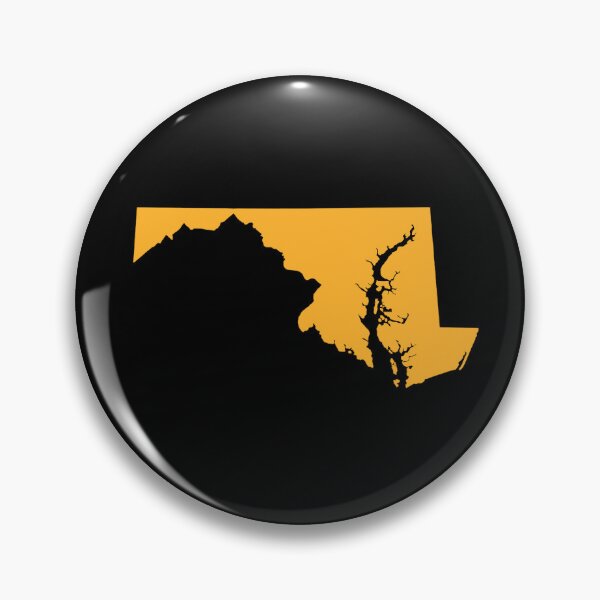Item preview, Maryland Map Silhouette – Minimal Yellow designed and sold by Paper Drip.