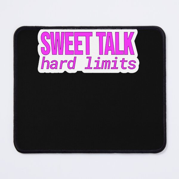 Item preview, Flirty Humor – Sweet Talk Hard Limits – Gift for Chaotic Extrovert – Bold Text • Minimal Typography designed and sold by JacobKAurumhead.