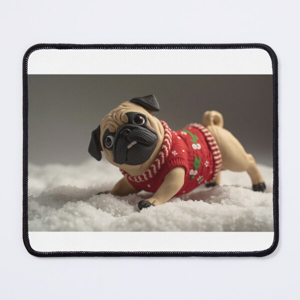 Item preview, clay snow pug designed and sold by PugsRus.