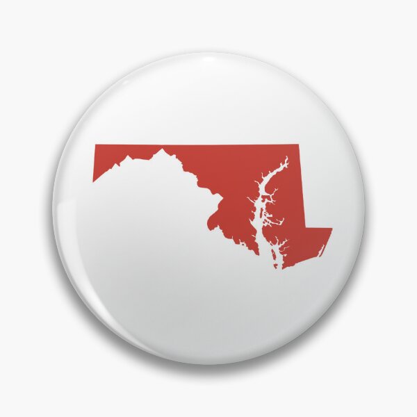 Item preview, Maryland Map Silhouette – Minimal Maroon designed and sold by Paper Drip.