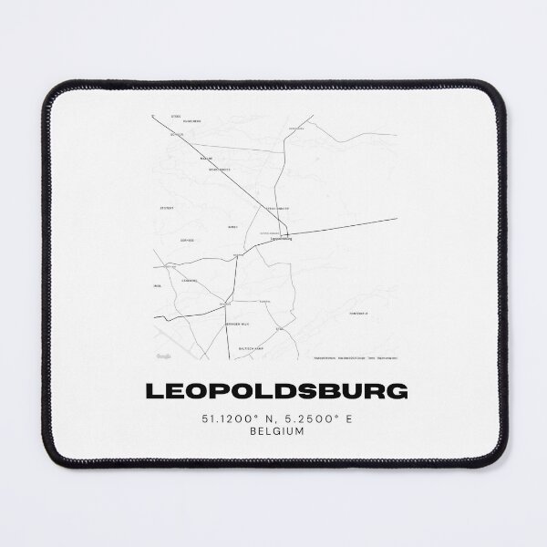 Item preview, Leopoldsburg Belgium Map | Minimalist Black and White Modern City Poster designed and sold by RM-Journey.