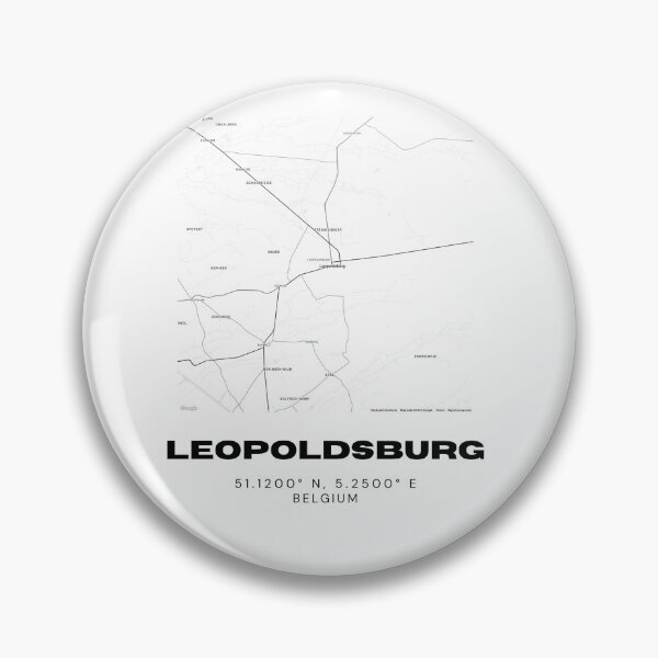 Item preview, Leopoldsburg Belgium Map | Minimalist Black and White Modern City Poster designed and sold by RM-Journey.