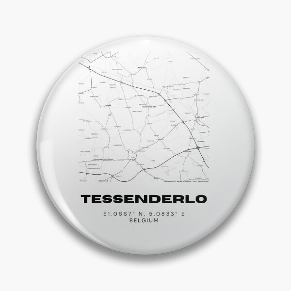 Item preview, Tessenderlo Belgium Map | Minimalist Black and White Modern City Poster designed and sold by RM-Journey.