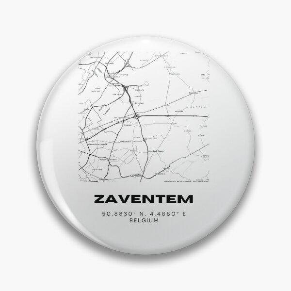 Item preview, Zaventem Belgium Map | Modern Minimalist Black and White City Poster designed and sold by RM-Journey.