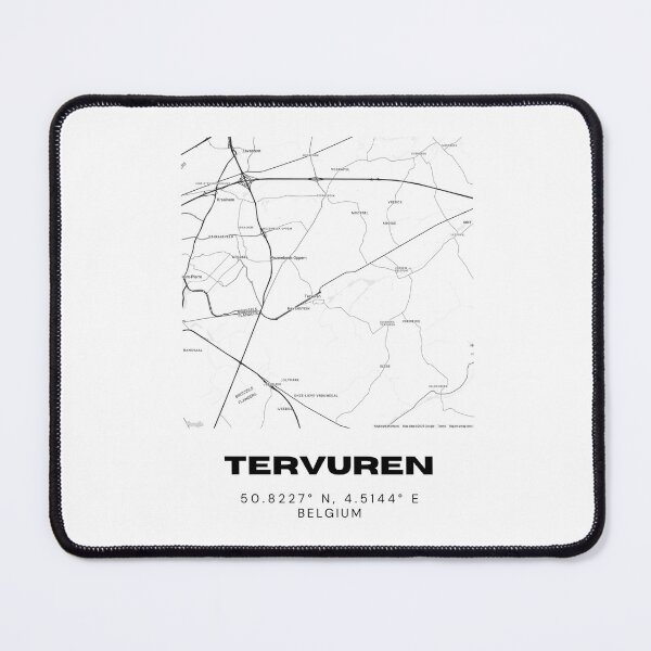 Item preview, Tervuren Belgium Map | Minimalist Modern Black and White City Poster designed and sold by RM-Journey.