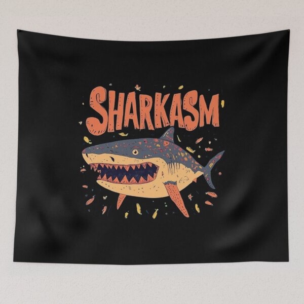 Item preview, Shark Sarcasm Funny Ocean Vibe designed and sold by Oniyasha.