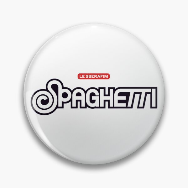 Item preview, Le Sserafim Spaghetti Logo (Black and White)  designed and sold by NadyaEsthetic.