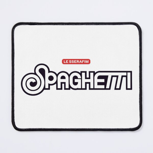 Item preview, Le Sserafim Spaghetti Logo (Black and White) designed and sold by NadyaEsthetic.