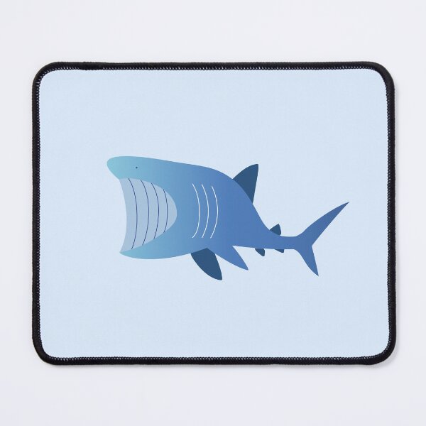 Item preview, Basking Shark – Light Blue designed and sold by typewithjuliette.