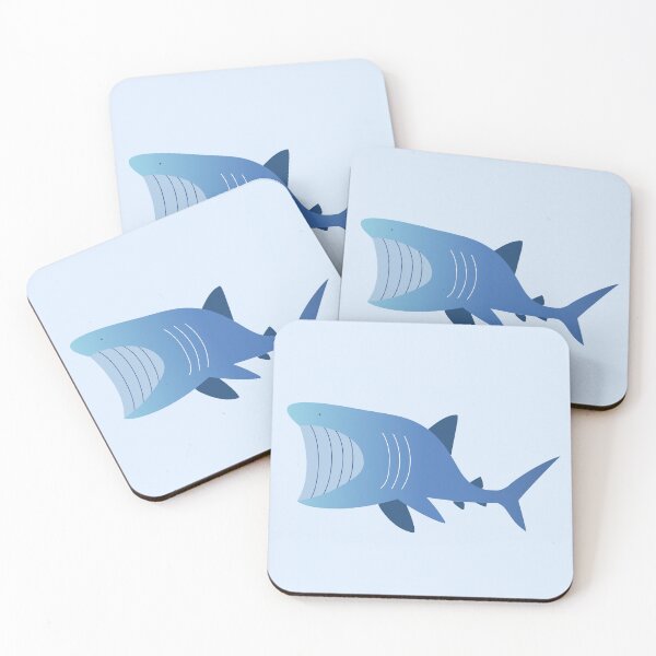 Item preview, Basking Shark – Light Blue designed and sold by typewithjuliette.