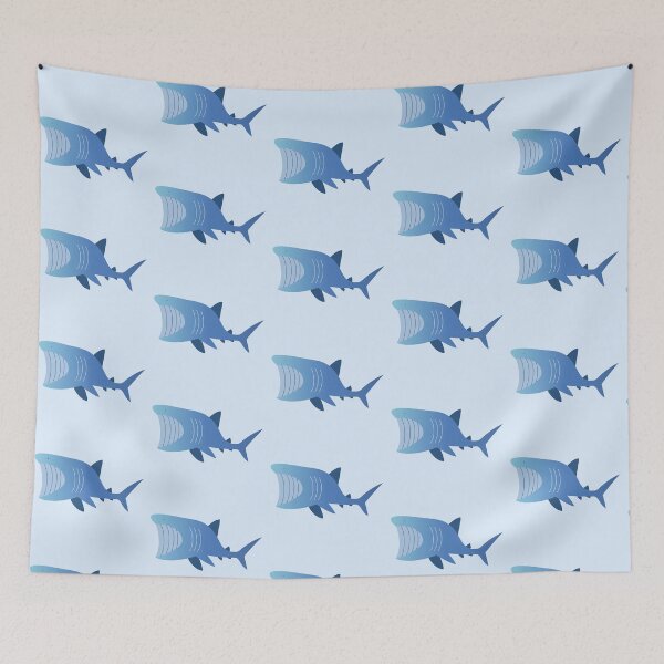 Item preview, Basking Shark – Light Blue designed and sold by typewithjuliette.