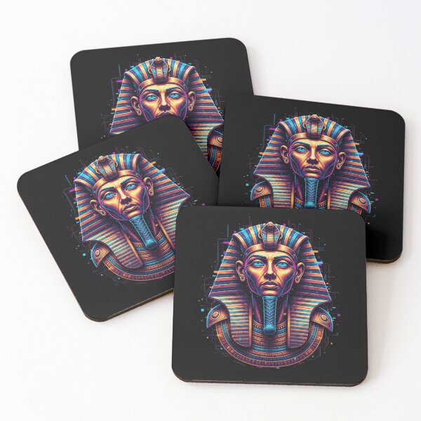 Item preview, Tutankhamun Cyberpunk Neon Pharaoh Mask designed and sold by MJO80.