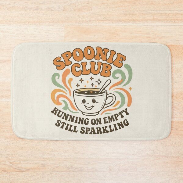 Item preview, Spoonie Club Retro Coffee Design Running On Empty designed and sold by FlaredSpoonie.