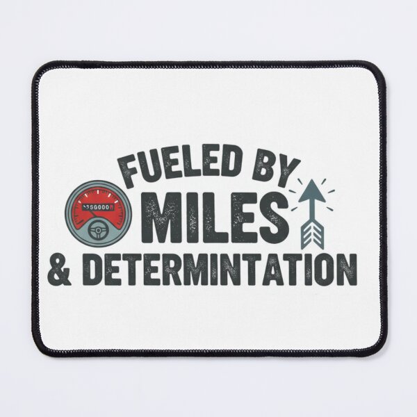 Item preview, Fueled by Miles & Determination Sticker - Trucker Drive Decal designed and sold by EverBranz-stor.