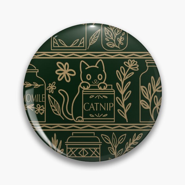 Artikelvorschau, Boop & Brew – Gemütliches Kräuterregal im Landhausstil mit neugieriger Katze entworfen und verkauft von DerpCatSketches.