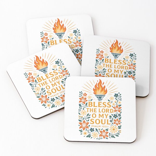 Item preview, Bless the Lord O My Soul Psalm 103:1 Floral Scripture Art. designed and sold by loveandlightrb.