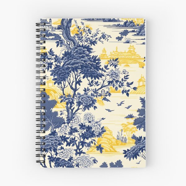 Item preview, Toile De Jouy Yellow Countryside Pattern | Sunny Rural Vintage Decor designed and sold by EvgeniiaSim.