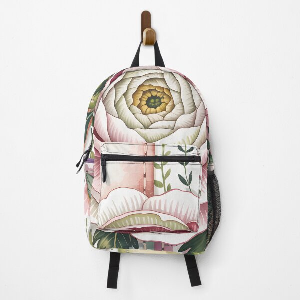 Item preview, White Ranunculus - Patchwork Botanical designed and sold by JessArty ⭐⭐⭐⭐⭐.