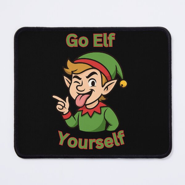 Item preview, Santa's Little Helper is Feeling Saucy and Saying Go Elf Yourself designed and sold by SpokeBender.