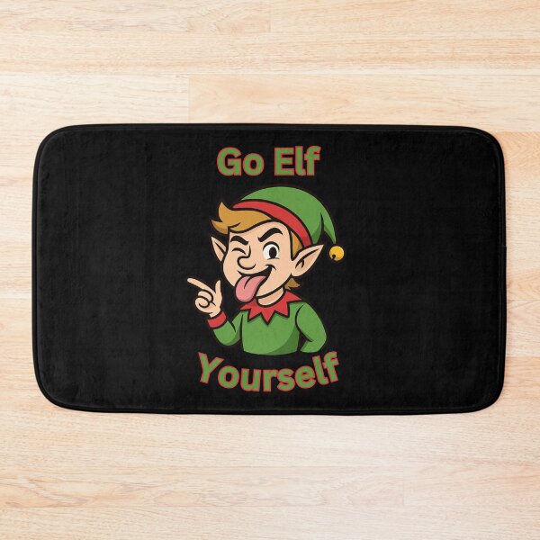 Item preview, Santa's Little Helper is Feeling Saucy and Saying Go Elf Yourself designed and sold by SpokeBender.