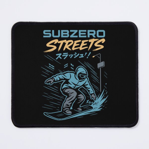 Item preview, Subzero Streets – Urban Snowboarder Night Ride designed and sold by SnappyPNG.