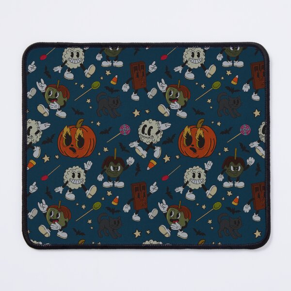 Item preview, Spooky Snack Parade - Retro Halloween Pattern designed and sold by DerpCat Sketches.