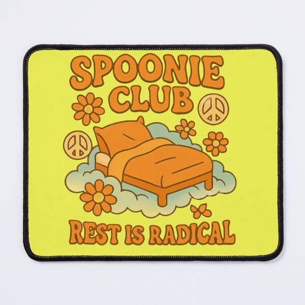 Item preview, Spoonie Club: Rest Is Radical Boho Hippie Design designed and sold by FlaredSpoonie.
