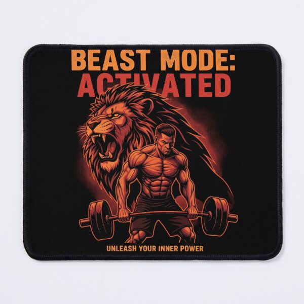 Item preview, Beast Mode Activated – Hardcore Gym Motivation Shirt-clacking t-shirts designed and sold by CuteOasis.