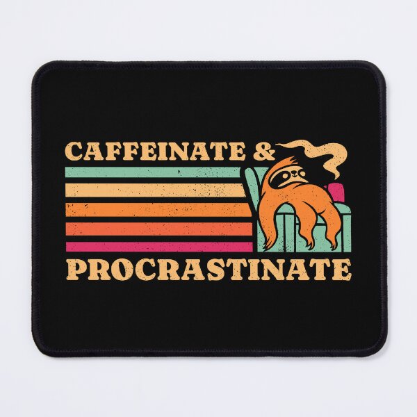 Item preview, Caffeinate & Procrastinate Retro Sloth  designed and sold by sachpica.