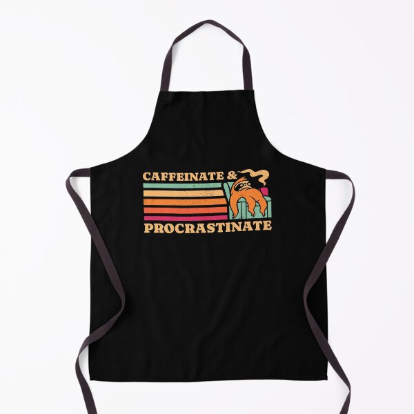 Item preview, Caffeinate & Procrastinate Retro Sloth designed and sold by sachpica.