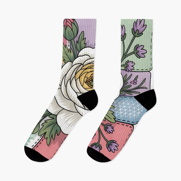Item preview, White Ranunculus - Vintage White Ranunculus Patchwork Aesthetic designed and sold by JessArty ⭐⭐⭐⭐⭐.