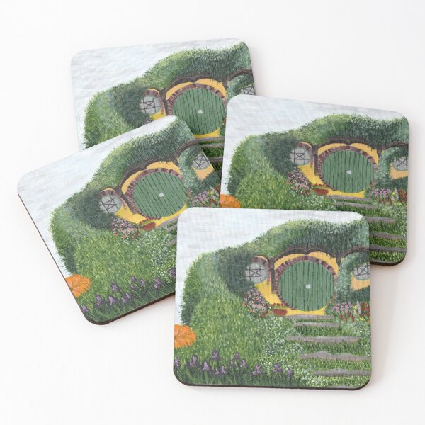 Item preview, Hobbit House - acrylic painting on canvas by Elli YeLin designed and sold by ElliPhotoandDesign.