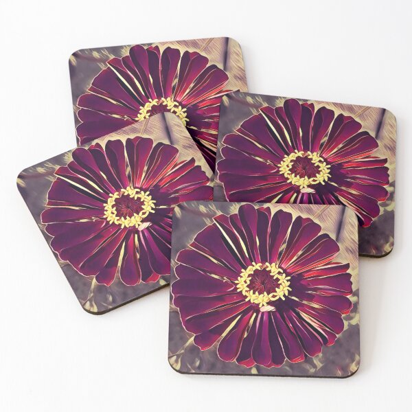 Item preview, Deep and Dark Zinnia designed and sold by Blue Orchid.