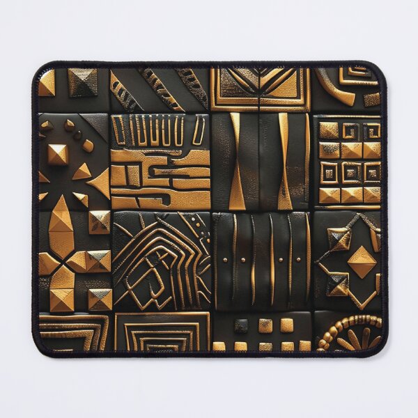 Item preview, African Exquisite Designs Pattern In Golden And Black designed and sold by DEC02.