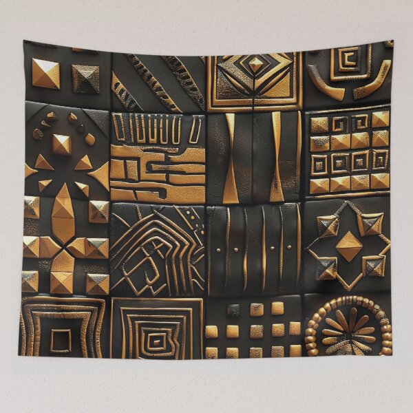 Item preview, African Exquisite Designs Pattern In Golden And Black designed and sold by DEC02.