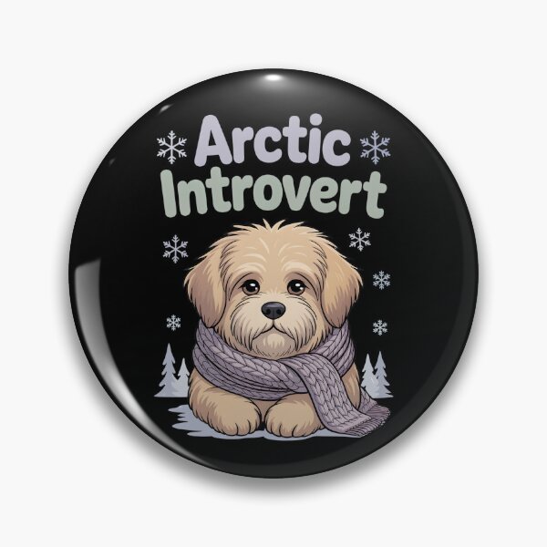 Item preview, Arctic Introvert Dog – Cute Winter Puppy with Scarf | Cozy Dog Lover Gift designed and sold by TrendPrinter.
